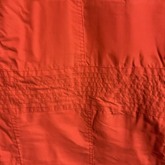 Esprit Womens Orange Hooded Full Zip Up Rain Jacket All Weather Windbreaker M - Picture 8 of 11